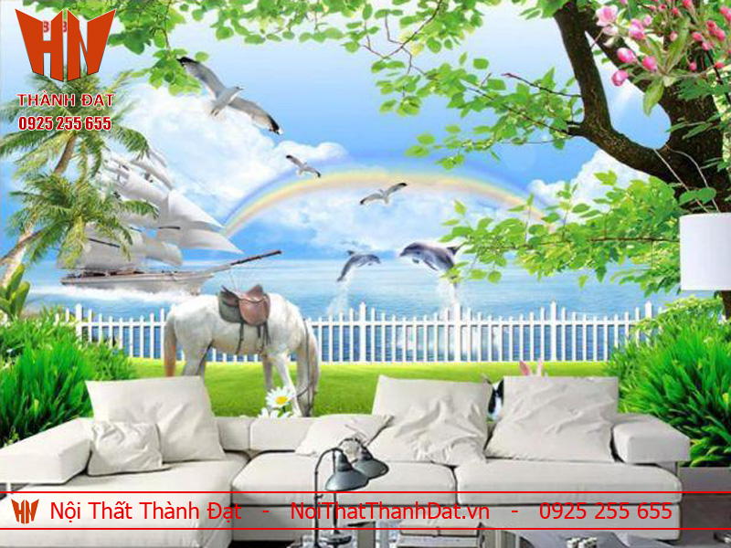 Tranh dan tuong 3d moi nhat